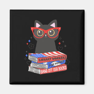 Library Workers For Kamala Banned Books Librarian  Magnet