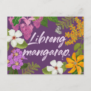 "Libreng mangarap" Filipino Motivational Postcard