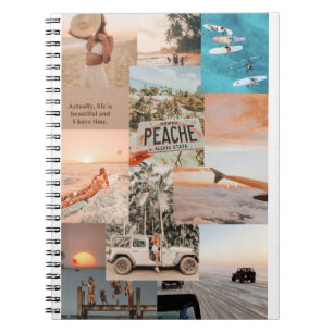 Libreta aesthetic summer vibes collage notebook