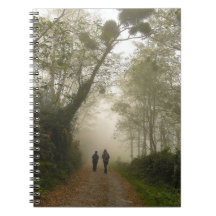 Libreta con espiral - Camino con muérdago