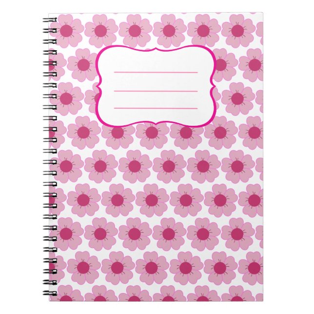 Libreta Pink Flor  Notebook (Front)