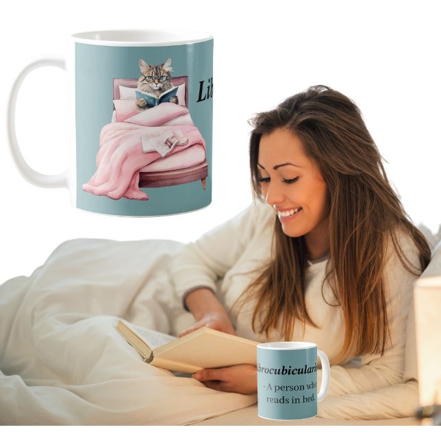 Librocubicularist reader book lover bibliophile coffee mug (Creator Uploaded)