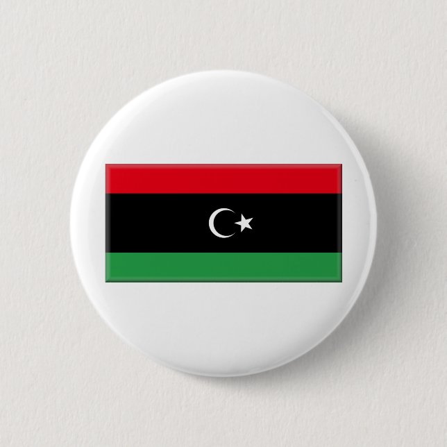 Libya Flag 1951 6 Cm Round Badge (Front)