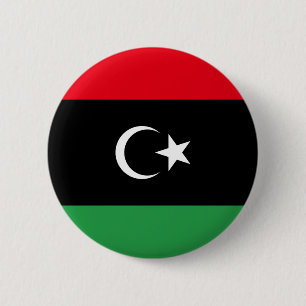 Libya Flag 6 Cm Round Badge