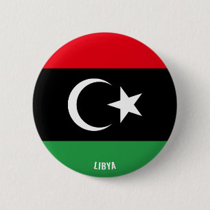 Libya Flag Charming Patriotic 6 Cm Round Badge