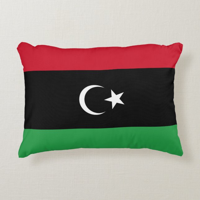 Libya flag decorative cushion (Front)