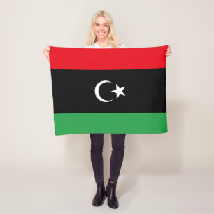 Libya Flag Fleece Blanket