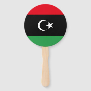Libya Flag Hand Fan