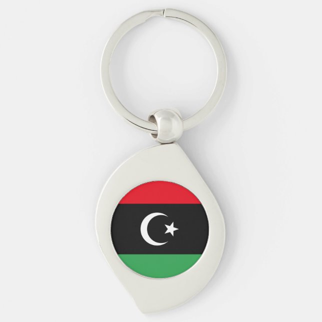Libya Flag Key Ring (Front)