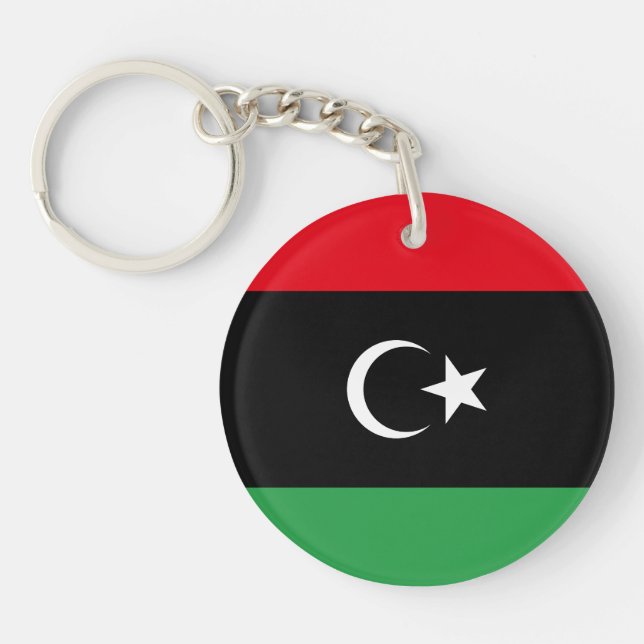 Libya Flag Key Ring (Front)