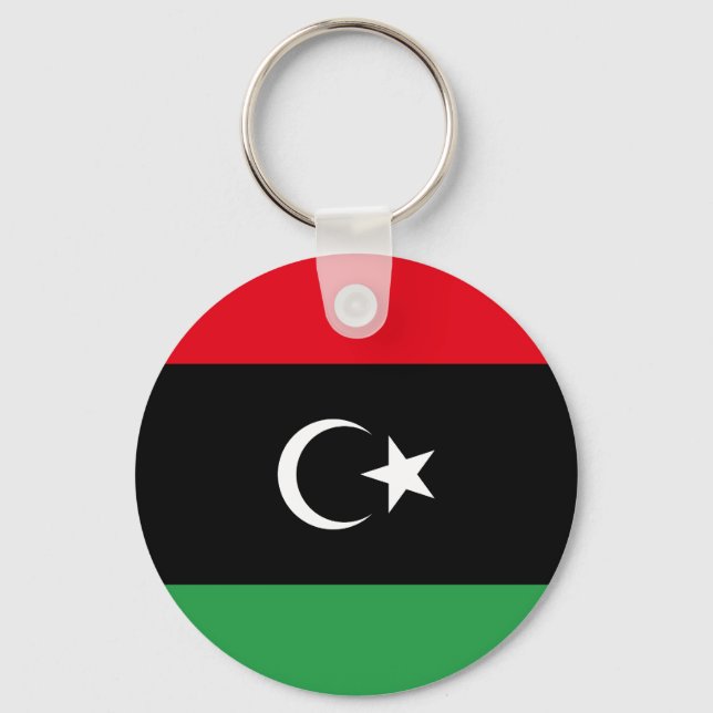 Libya Flag Key Ring (Front)