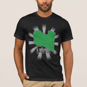 Libya Flag Map 2.0 T-Shirt