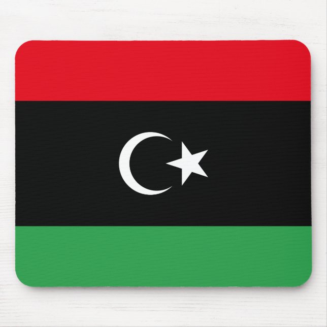 Libya Flag Mouse Mat (Front)