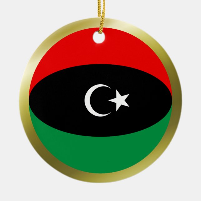 Libya Flag Ornament (Front)