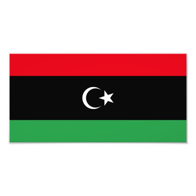 Libya Flag Photo Print (Front)