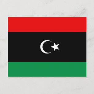 Libya Flag Postcard