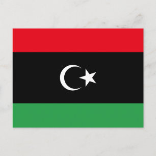 Libya Flag Postcard
