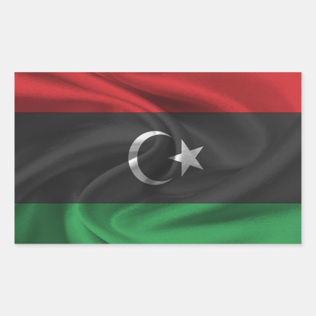Libya Flag Rectangular Sticker (Front)