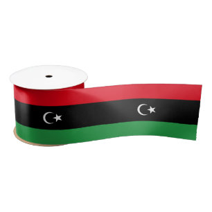 Libya Flag Satin Ribbon