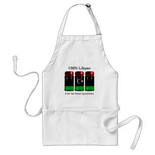 Libya Flag Spice Jars Apron