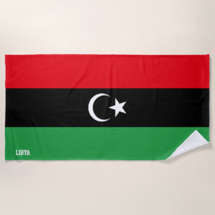 Libya Flag Splendid Patriotic Beach Towel