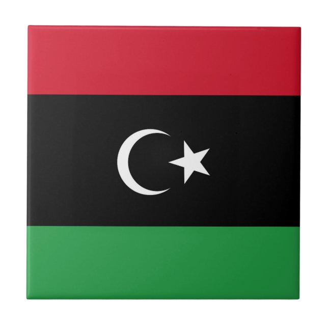 Libya flag tile (Front)