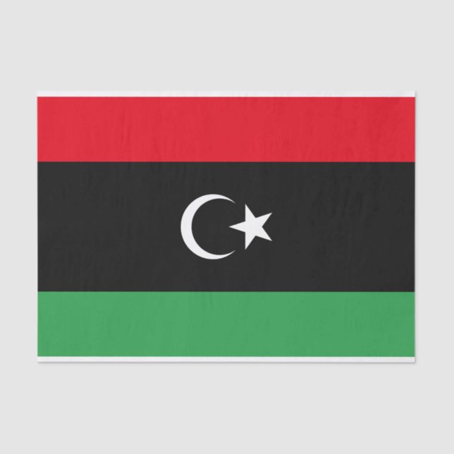 Libya Flag Tissue Paper (Front)