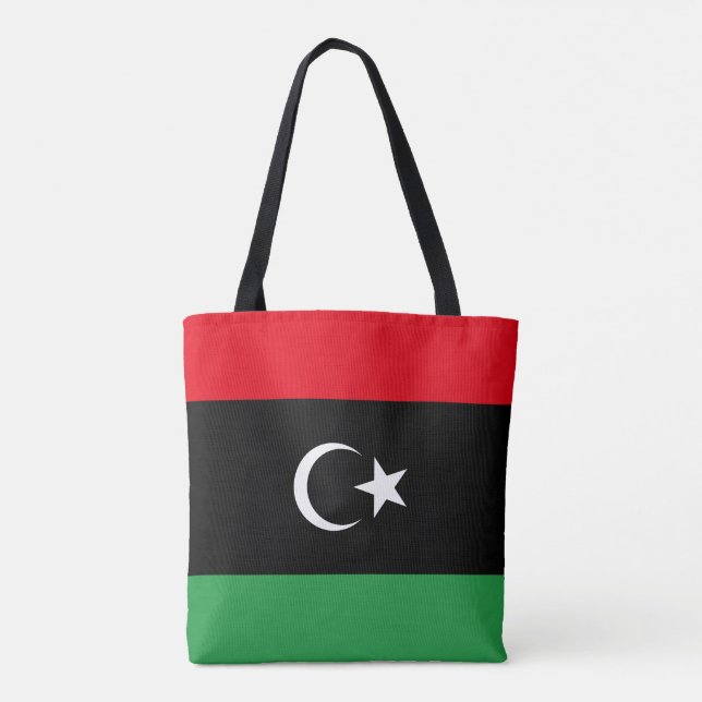 Libya Flag Tote Bag (Back)