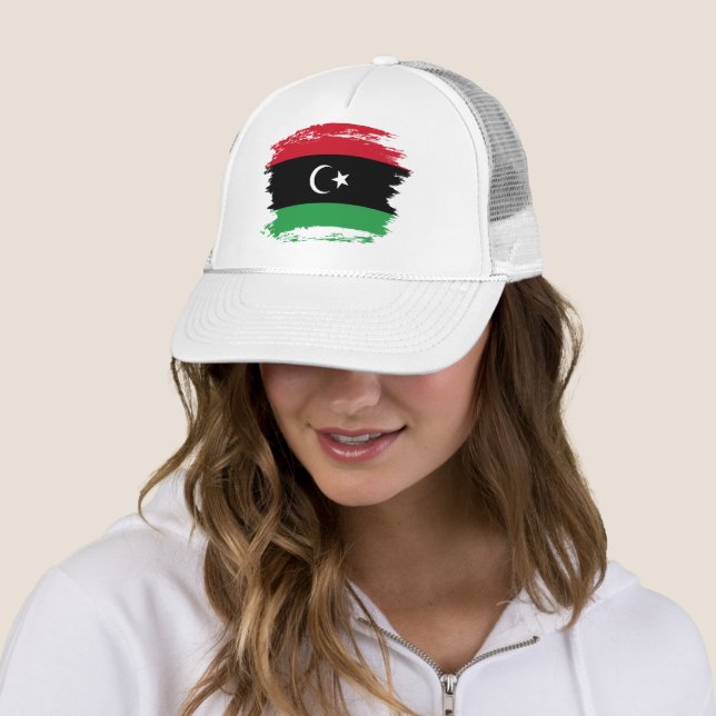 Libya flag trucker hat (In Situ)