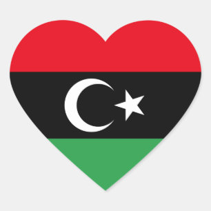 libya heart sticker