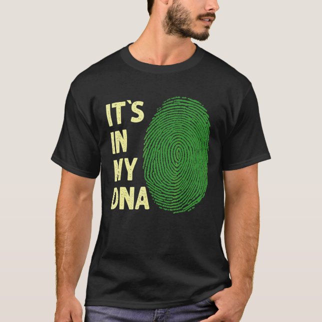 Libya In My Dna Libyan Flag Team Libya T-Shirt (Front)