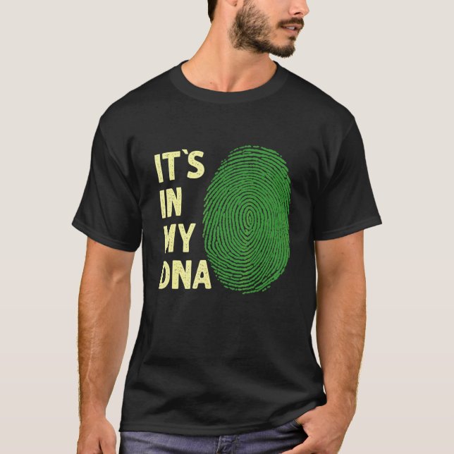 Libya In My Dna Libyan Flag Team Libya T-Shirt (Front)