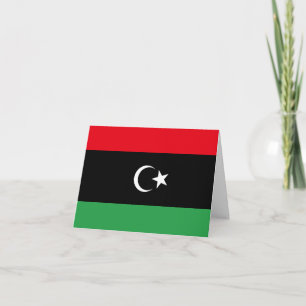 Libya (Libyan) Flag Card