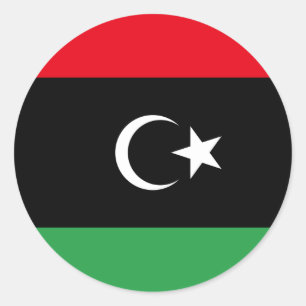 Libya (Libyan) Flag Classic Round Sticker