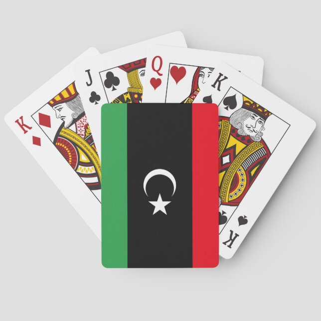 Libya (Libyan) Flag Playing Cards (Back)
