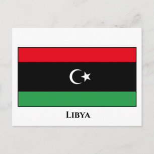 Libya (Libyan) Flag Postcard