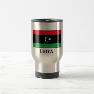 Libya (Libyan) Flag Travel Mug