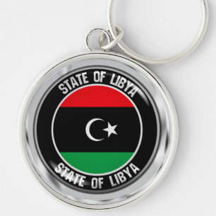 Libya Round Emblem Key Ring