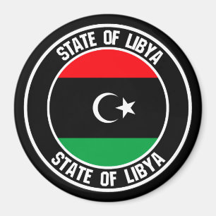 Libya Round Emblem Magnet