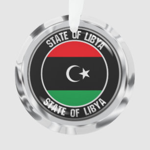 Libya Round Emblem Ornament