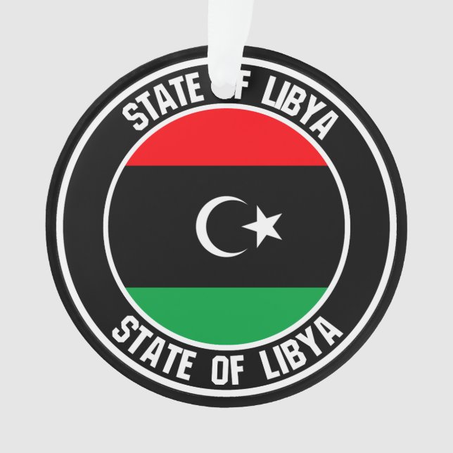 Libya Round Emblem Ornament (Front)