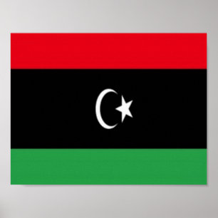 Libya - Waving Flag - Poster