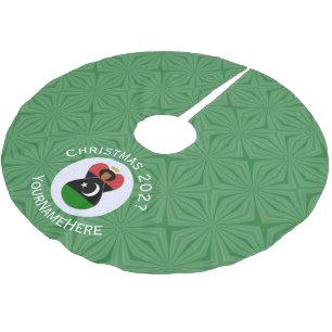 Libyan Angel Christmas Flag Personalised  Brushed Polyester Tree Skirt