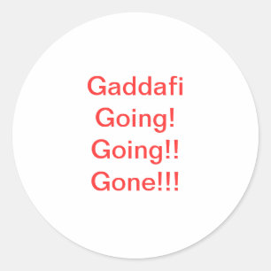 Libyan Anti-Gaddafi Sticker