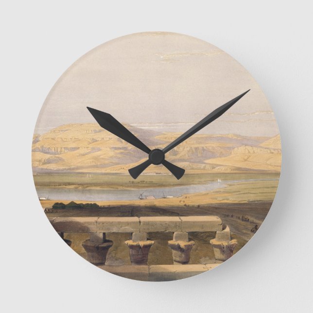 Libyan Chain of Mountains from the Temple of Luxor Round Clock (Front)