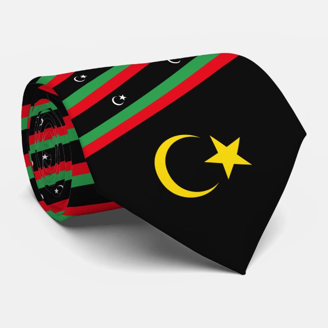 Libyan Flag & National Emblem, Flag of Libya Tie (Rolled)