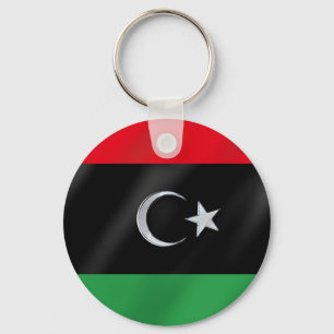 Libyan Independence flag - Free Libya protest flag Key Ring