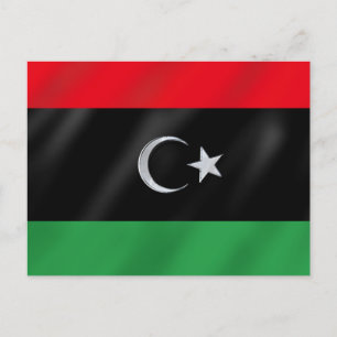 Libyan Independence flag - Free Libya protest flag Postcard