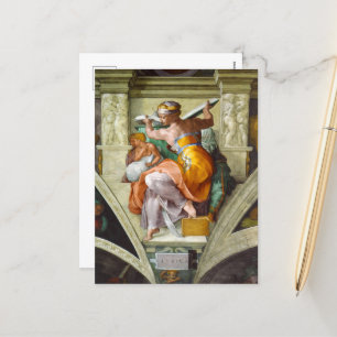 Libyan Sibyl by Michelangelo Holiday Postcard