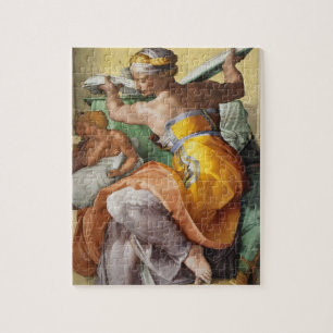 Libyan Sibyl, Sistine Chapel by Michelangelo Jigsaw Puzzle